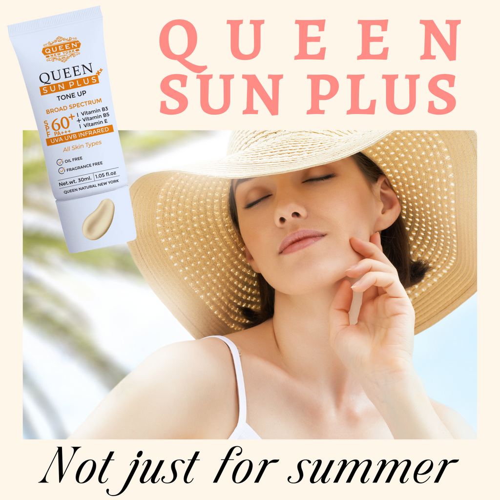 Pack of 2 QUEEN SUN PLUS | Tone Up SunScreen SPF 60 PA+++Primer-Anti Aging, Face Moisturizer- Vitamin B3, B5, E- Non-Greasy, Silky Touch, Instant dry-oil free, fragrance free by QUEEN NATURAL NEW YORK